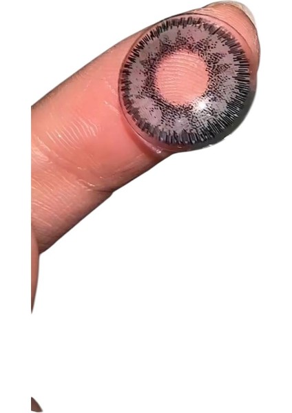 FRESHSHOW Luxury Platinum/ Hareli Renkli Gri Göz Kirpik Lens / Yıllık 1 Adet