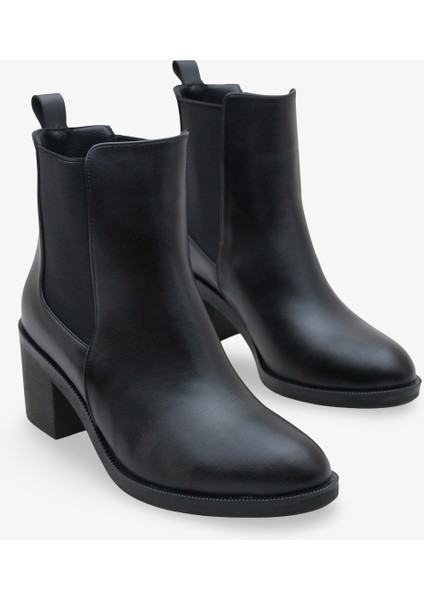 Kadın Topuklu Günlük Bot Elwins Siyah