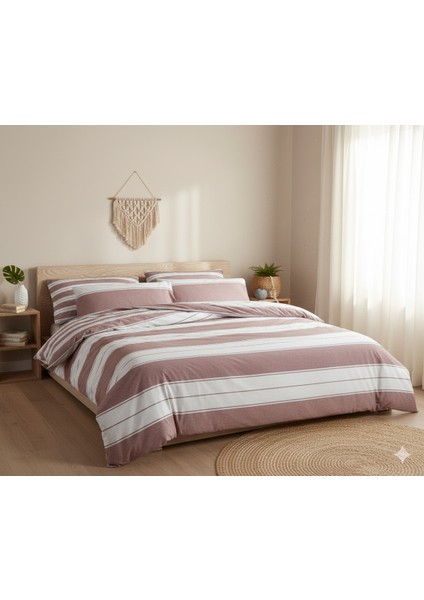 Ranforce Madras Pembe Tek Kişilik Nevresim Takımı