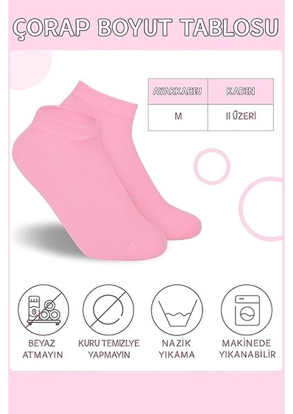 Bambu Yarım Konç 6 Çift Tenis Çorabı Erkek Kolaj Çorabı Kadın Kolaj Çorabı Pembe Tenis Çorabı 40-44 modelleri
