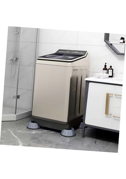 4 Adet Buzdolabı Çamaşır Bulaşık Makinesi Ayak Pedi Titreşim Önleyici Stoper Yükseltici