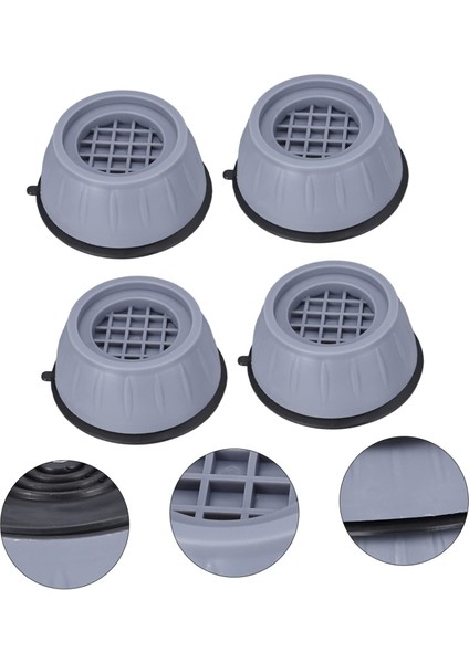 4 Adet Buzdolabı Çamaşır Bulaşık Makinesi Ayak Pedi Titreşim Önleyici Stoper Yükseltici fırsatları