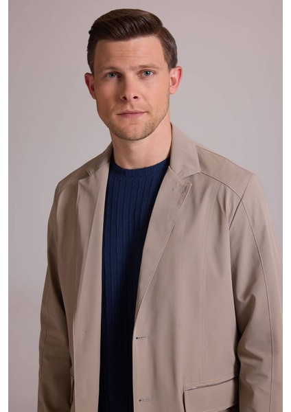 Erkek Bej Regular Fit Yazlık Ceket Mont modelleri