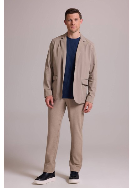 Erkek Bej Regular Fit Yazlık Ceket Mont fırsatları