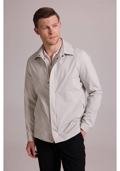 Erkek Bej Regular Fit Gömlek Yaka Yazlık Mont indirimleri