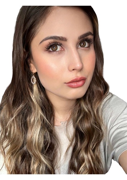 FRESHSHOW Luxury Cool Hazel / Hareli Renkli Ela Göz Kirpik Lens / Yıllık 1 Adet indirimleri