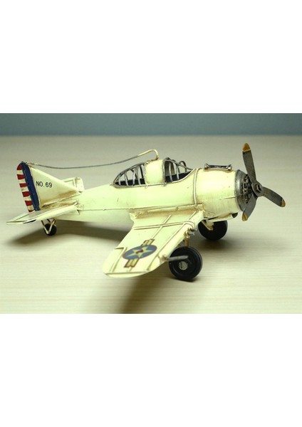 KuzeyTacı Eskitilmiş Tasarım Dekoratif Savaş Uçağı Özel Seri Vip