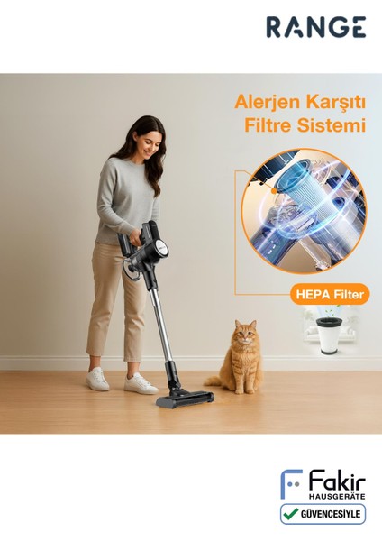 Range Shiny Şarjlı Süpürge