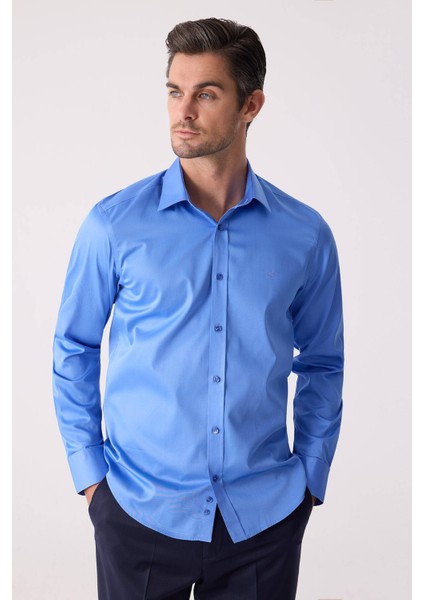 Erkek Parlament Slim Fit Saten Gömlek fiyatları