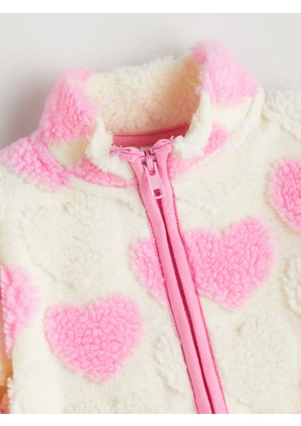 Lcw Baby Ekru Kalp Desenli Kız Bebek Hırka fiyatları