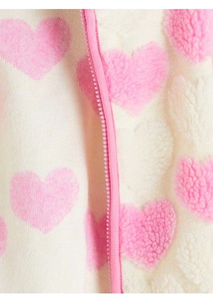 Lcw Baby Ekru Kalp Desenli Kız Bebek Hırka modelleri