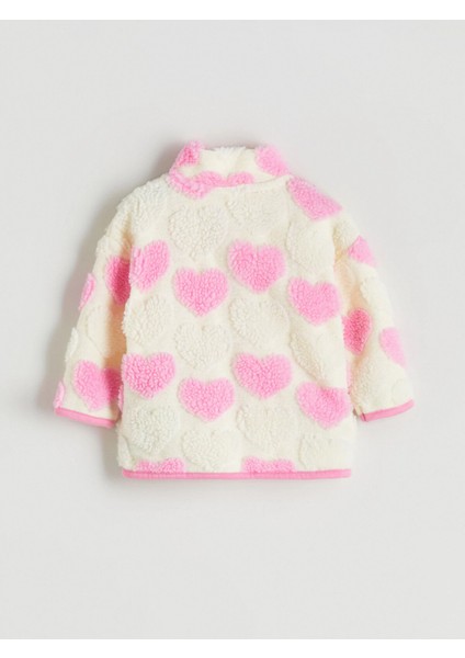 Lcw Baby Ekru Kalp Desenli Kız Bebek Hırka fırsatları