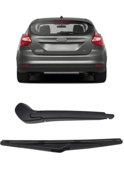Ford Focus 3 Mk3 2012-2017 Arka Cam Silecek Kolu ve Süpürgesi Kapak Takımı BM5117406AC