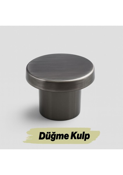 Kulp Düğme Tek Vidalı Çekmece Mutfak Mobilya Dolabı Dolap Kulpu Kulbu Metal Kulp Antik Nikel