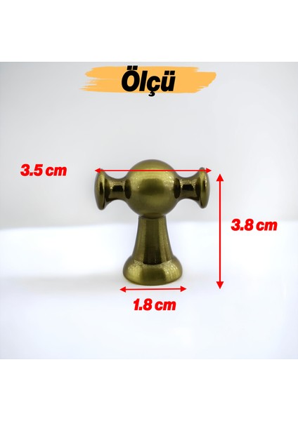 Kulp Düğme Tek Vidalı Çekmece Kulbu Kulpları Mutfak Mobilya Dolabı Dolap Kulpu Antik Sarı modelleri