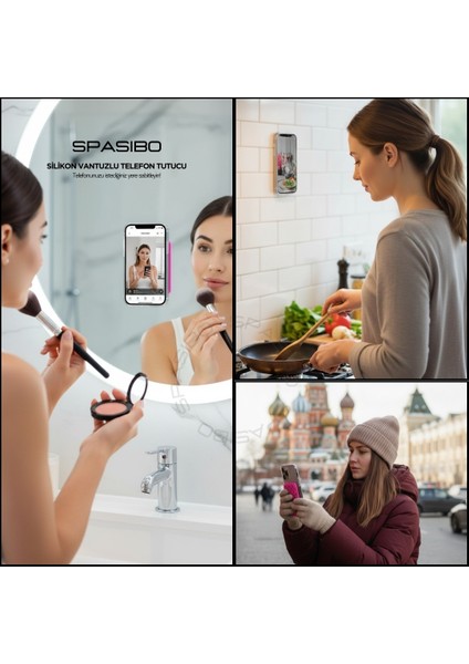 Silikon Vantuzlu Telefon Tutucu | Telefonunuzu Istediğiniz Yere Sabitleyin! fırsatları