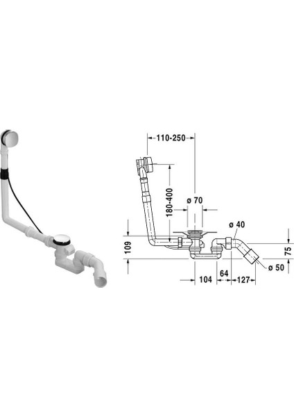 Küvet Starck Masajlı Hava Sistemli 180X80 ( Panel ve Sifon Dahil ) indirimleri