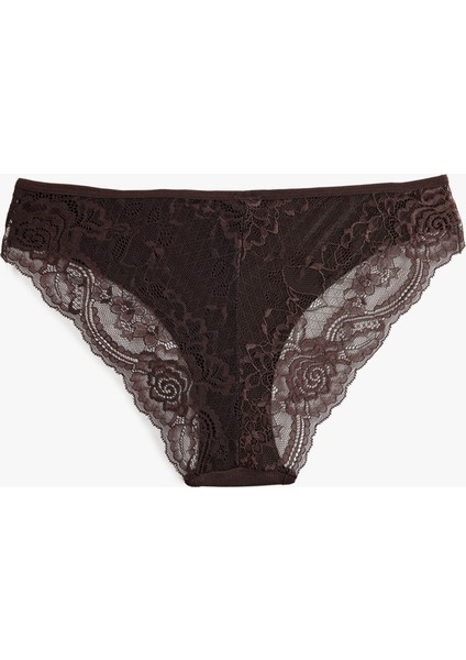Rahat Kalıp Arkası Dantelli Baskılı Brazilian Külot fiyatları