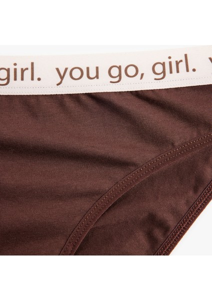 Baskılı Lastik Detaylı Rahat Kalıp Pamuklu Brief Külot modelleri