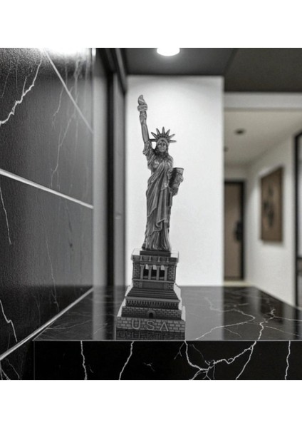 Özgürlük Anıtı Metal Dekoratif Şık Vip 24-7 cm