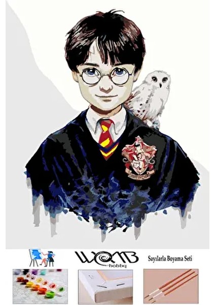 Harry Potter Sayılarla Boyama Seti 50x65 cm Tuval Üzerinde Sanat Deneyimi fırsatları