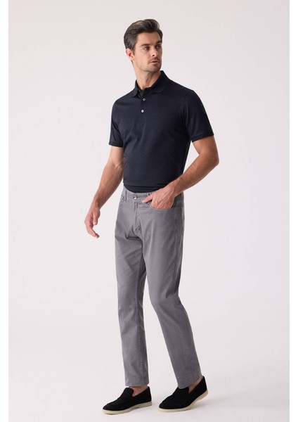 Erkek Koyu Gri Slim Fit Üst Cep Kanvas Pantolon indirimleri