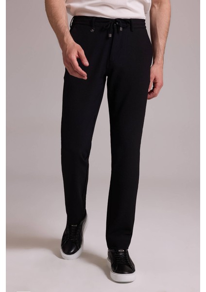 Erkek Siyah Slim Fit Yan Cepli Jogger Pantolon fırsatları