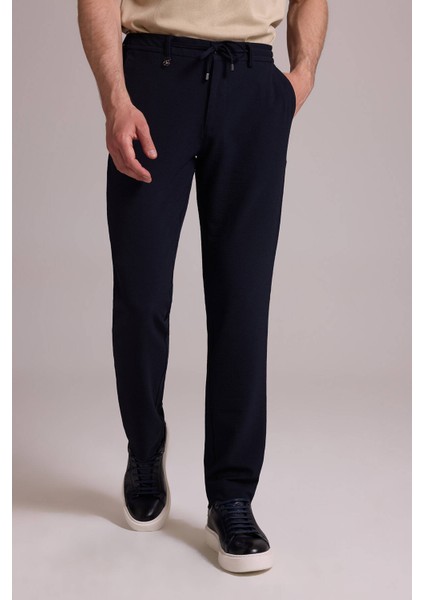 Erkek Lacivert Slim Fit Yan Cepli Jogger Pantolon fiyatları