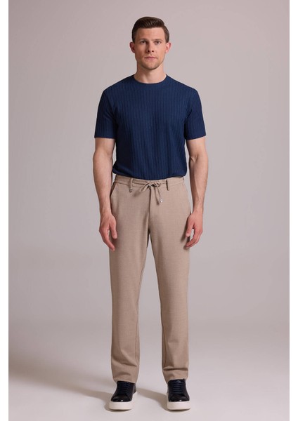 Erkek Bej Slim Fit Yazlık Yan Cepli Jogger Pantolon fiyatları