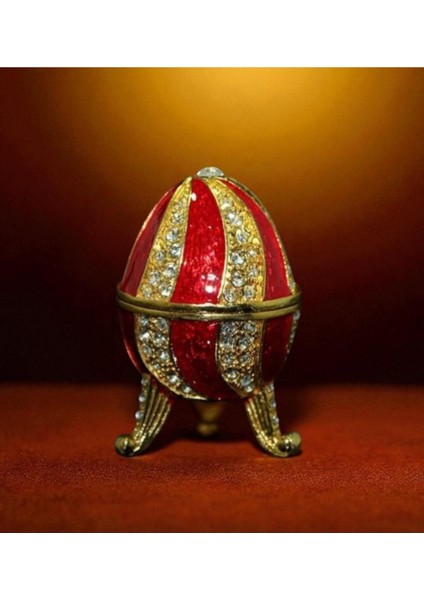 Fabergé Stili Yumurta Kutusu Modeli Lüks Tasarımlı Dekoratif Vip