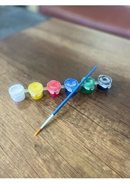 Sayılarla Boyama Seti Yağmurlu Araba 20X20 Çocuk Sayılarla Boyama Hobi Tuval