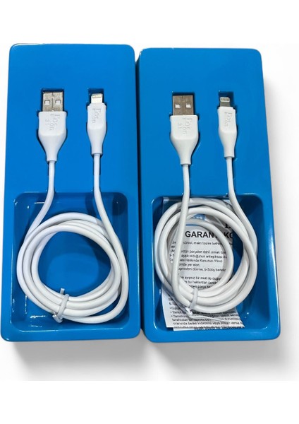 2 Adet 14 Apple iphone Serisine Kadar Uyumlu Şarj Kablo