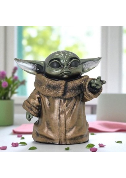 Baby Yoda Büst Küçük Ev Ofis Dekorasyon