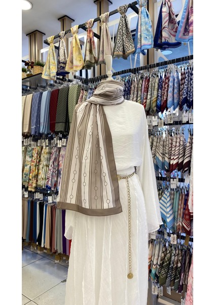 Çizgi Yuvarlak Şal