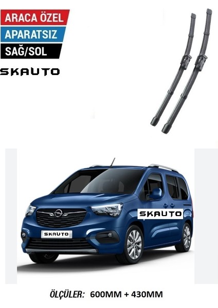 Opel Combo E Ön Cam Muz Silecek Takımı (2019-2024)