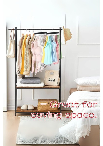 Mithra Life 2 Adet 8 Kancalı Kahverengi Ahşap Elbise Eşarp Kravat Kemer Çanta Askısı MIT1220 indirimleri