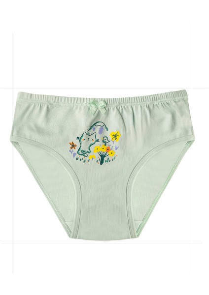 Özkan 41603 5'li Paket Kız Çocuk Karışık Renkli Desenli Pamuklu Yumuşak Slip Külot indirimleri