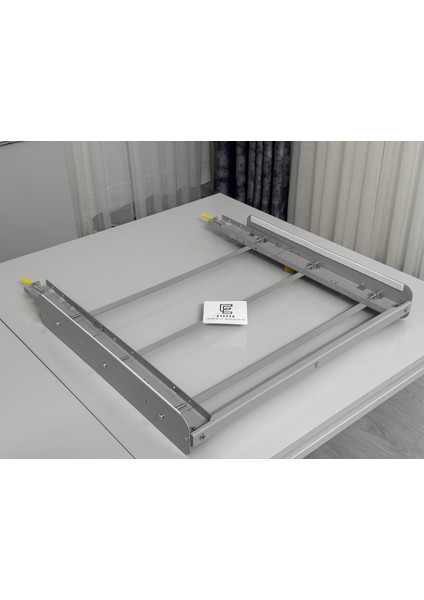 Metal&Kemersiz Çamaşır Kurutma Makinesi Üst-Üste Birleştirme Aparatı (Gri)