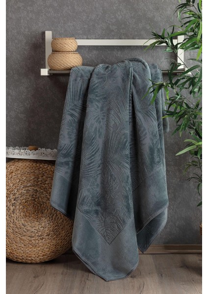 Filipin 1 Parça % 100 Pamuk Kadife Havlu Pike Antrasit