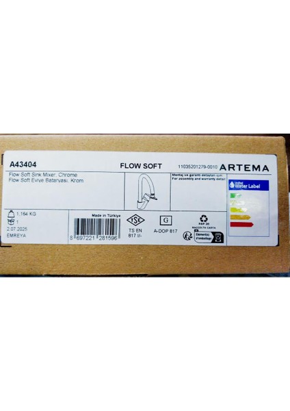 Flow Soft (A43404) C Tipi Eviye Bataryası modelleri