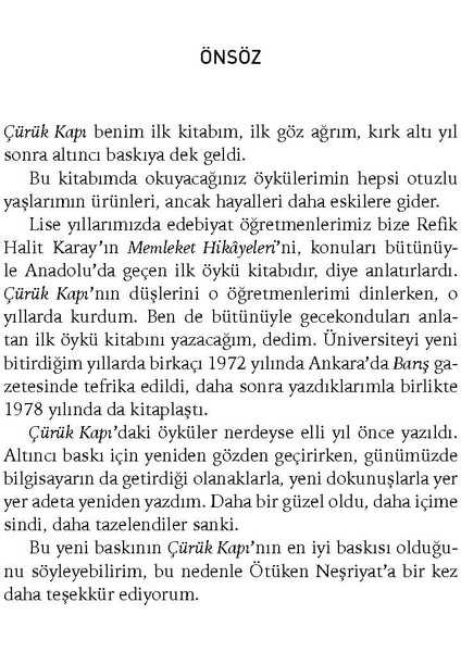 Çürük Kapı - Kemal Ateş - Ötüken Neşriyat indirimleri