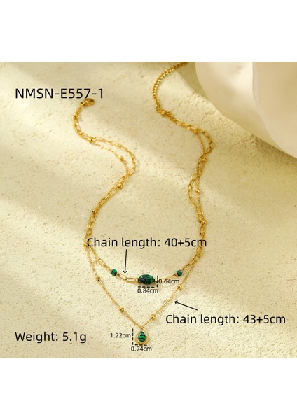 Hafif Lüks ve Lüks Turkuaz Çift Zincirli Köprücük Kemiği Zinciri (Yurt Dışından) modelleri