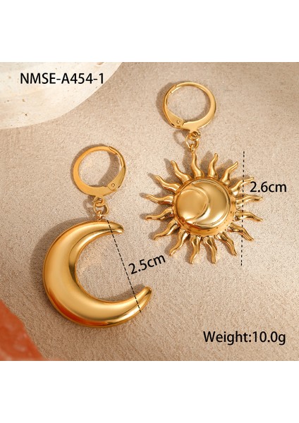 Yeni Vintage Fransız Ay Güneş Küpeler (Yurt Dışından) modelleri