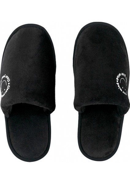 Lcw Steps Siyah Baskılı Erkek Ev Terliği