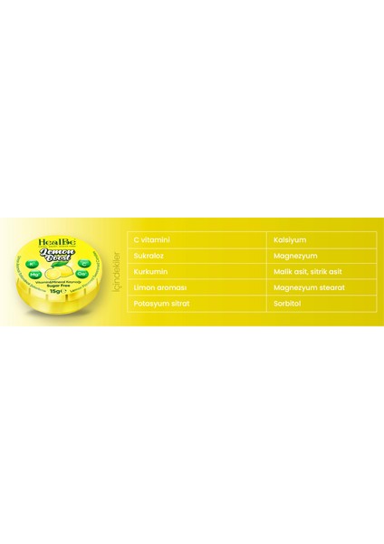 Healbe Limon Aromalı Şekerleme modelleri