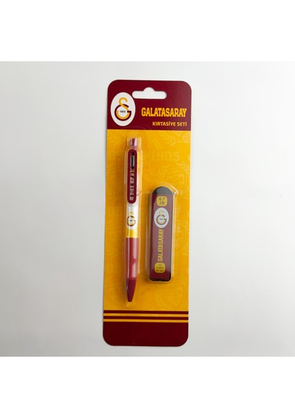 Galatasaray Lisanslı Kırtasiye Seti – Çıt Çıt Dosya, Telli Defter, Kurşun Kalem, Uçlu Kalem ve Uç, Silgi, Roket Silgi, Kalemtraş ve Islak Mendil – Gs Taraftar Öğrenci Okul Seti