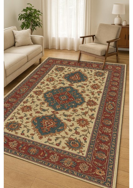 Etnik Otantik Salon Mutfak Halısı Köy Tarzı