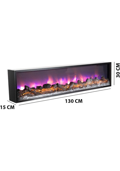 Ekonomik 130 cm Elektrikli Şömine modelleri