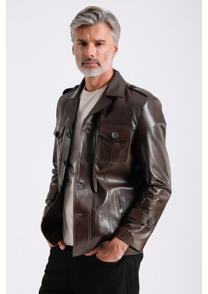 Eduardo Erkek Deri Mont