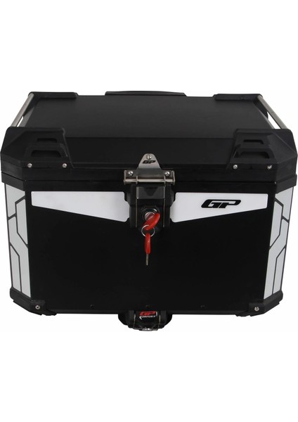 Universal 57 Lt Alüminyum Motosiklet Çantası Siyah